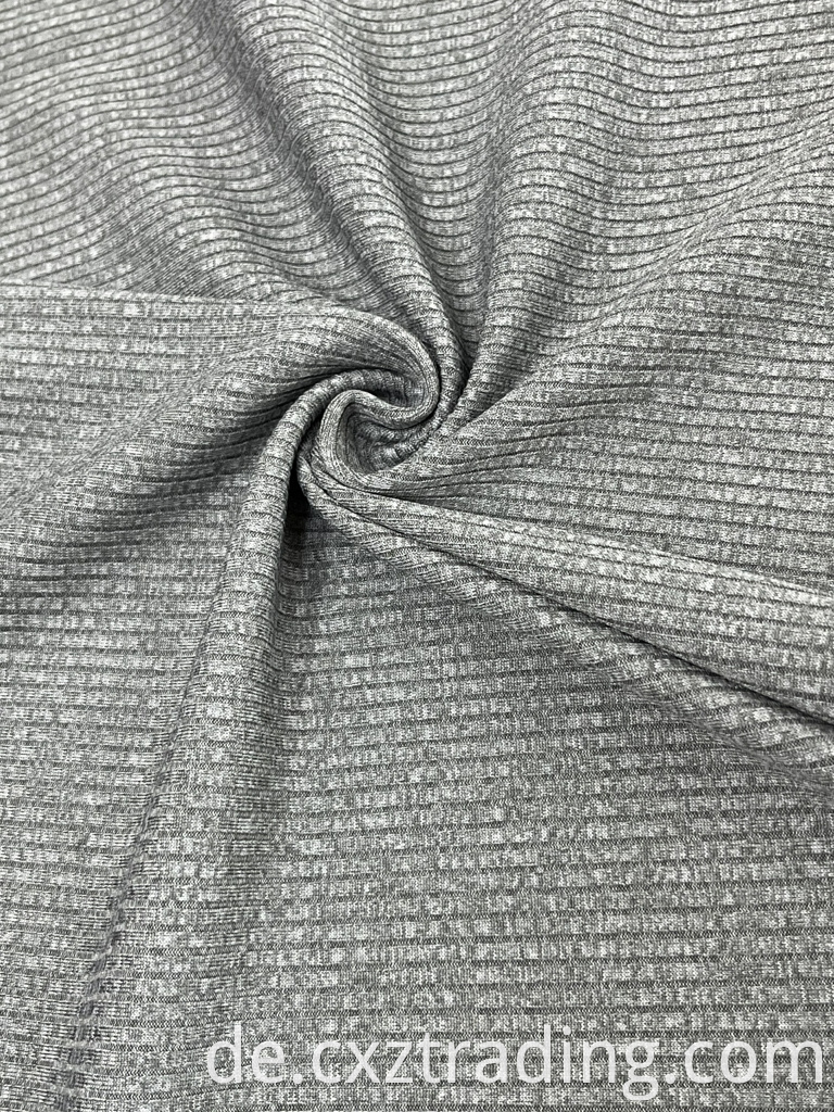 100% polyester spandex knitting rib brush fabric